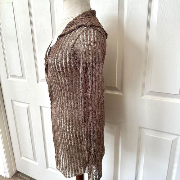 Gabriel S. Long brown cardigan - Picture 5 of 11